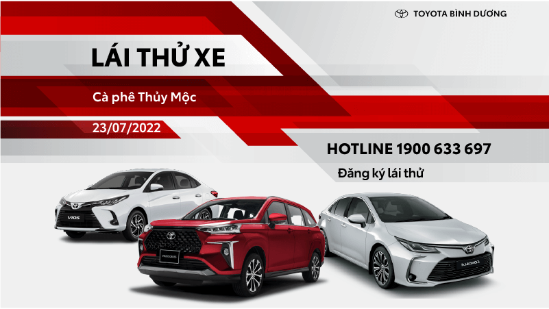 Chương trình lái thử xe Toyota tại Cà phê Thủy Mộc - Dầu Tiếng