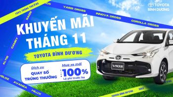 KHUYẾN MÃI THÁNG 11 - XE TOYOTA GIẢM 100% THUẾ TRƯỚC BẠ - TRẢ TRƯỚC 0 ĐỒNG - LÃI SUẤT CHỈ TỪ 1.49%