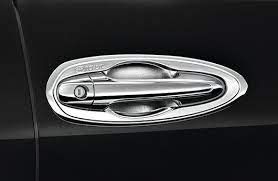 Bộ ốp tay cửa mạ Crôm  4 cửa (Có viền mạ Crôm)