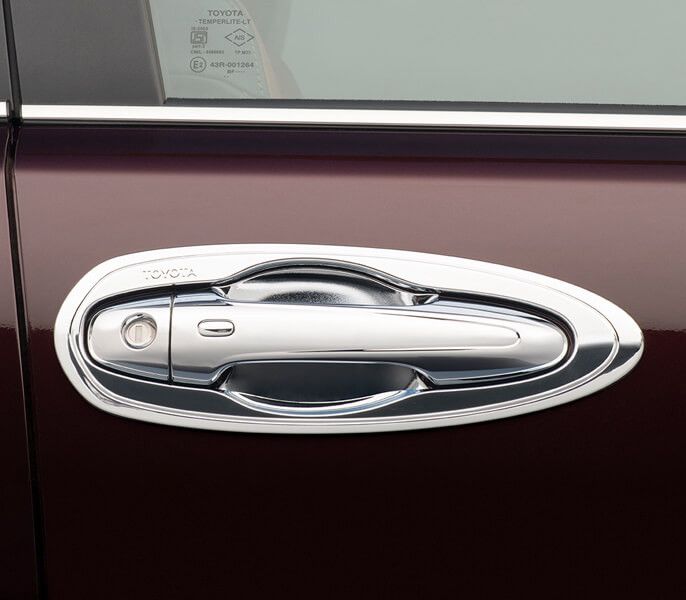 Ốp chén cửa mạ crom (1 bộ)